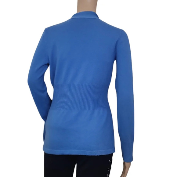 J. McLaughlin Reagan Cardigan Tie Sweater XS Cashmere Blue - Picture 4 of 7